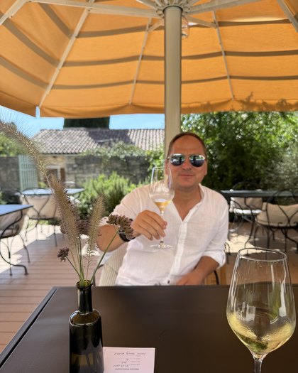 Marco Houillot bei der Verkostung